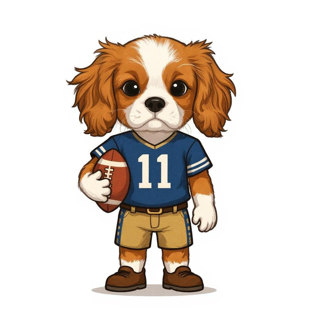 The Touchdown Champ - Custom Pet or Person Football Photo Sticker
