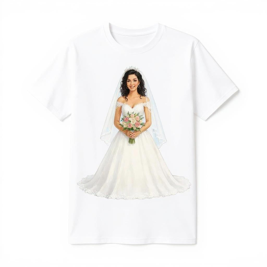 The Blushing Bride - Custom Pet Photo T-shirt