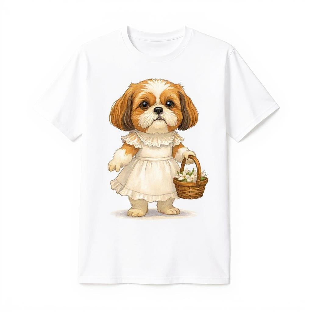 The Flower Girl - Custom Person or Pet Photo T-shirt