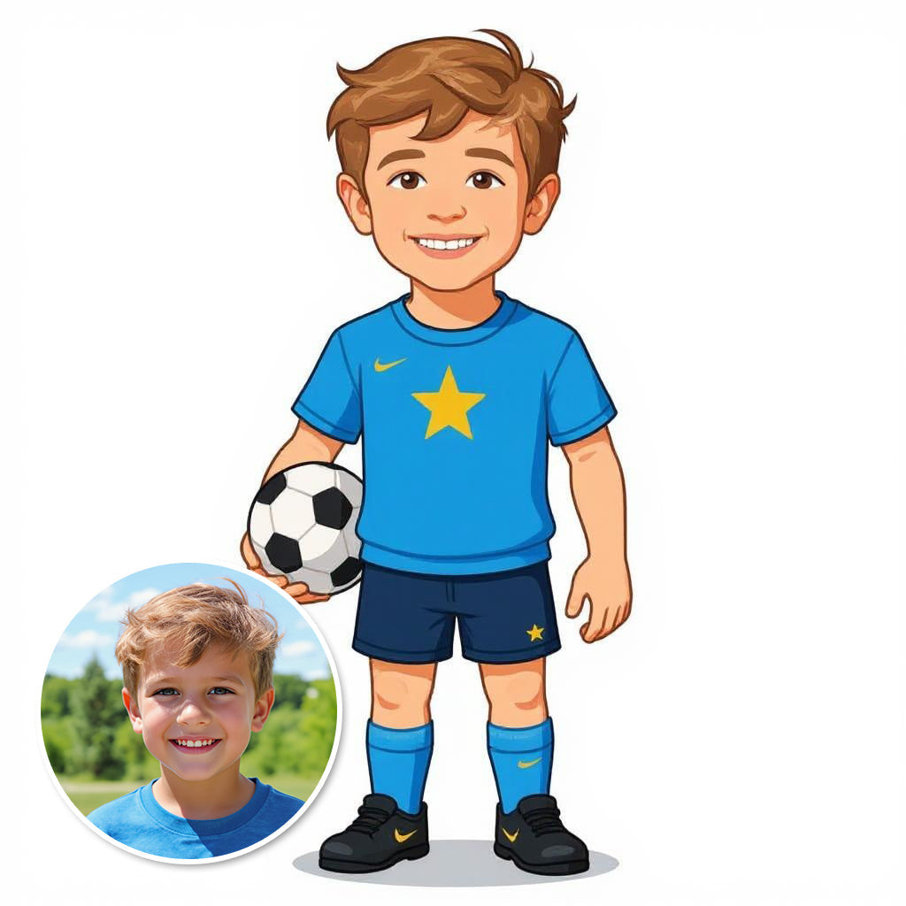 The Goal Getter - Custom Pet or Person Soccer Photo Sticker