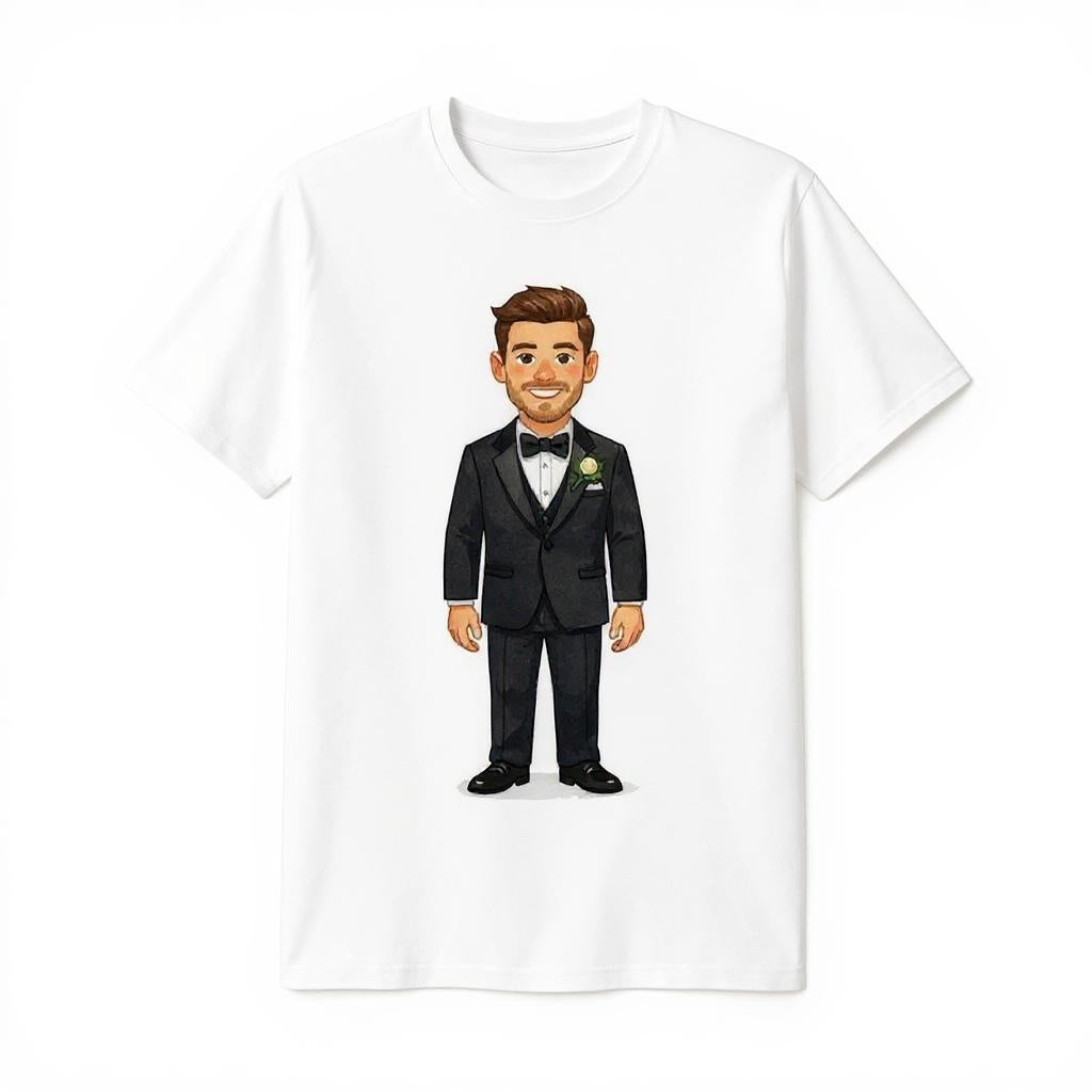 The Groom - Custom Person or Pet Photo T-shirt
