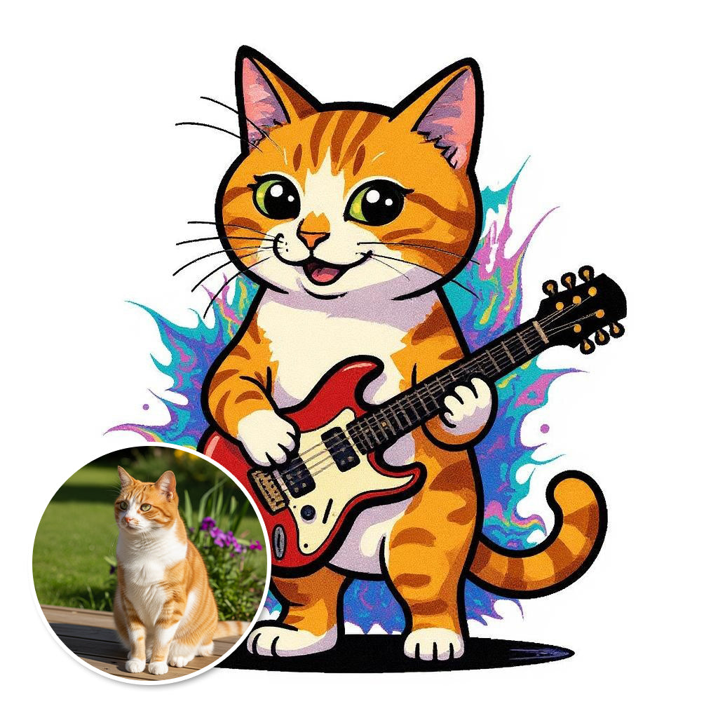The Rock Star - Custom Photo Sticker