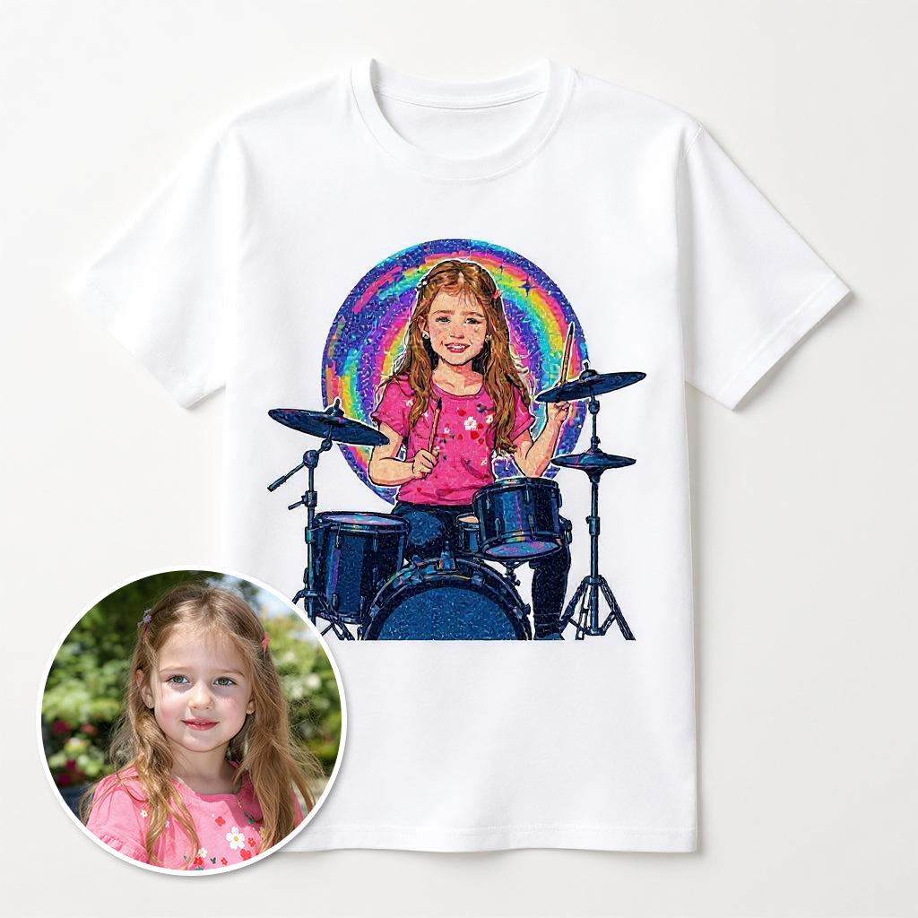 The Drummer - Custom Photo T-shirt