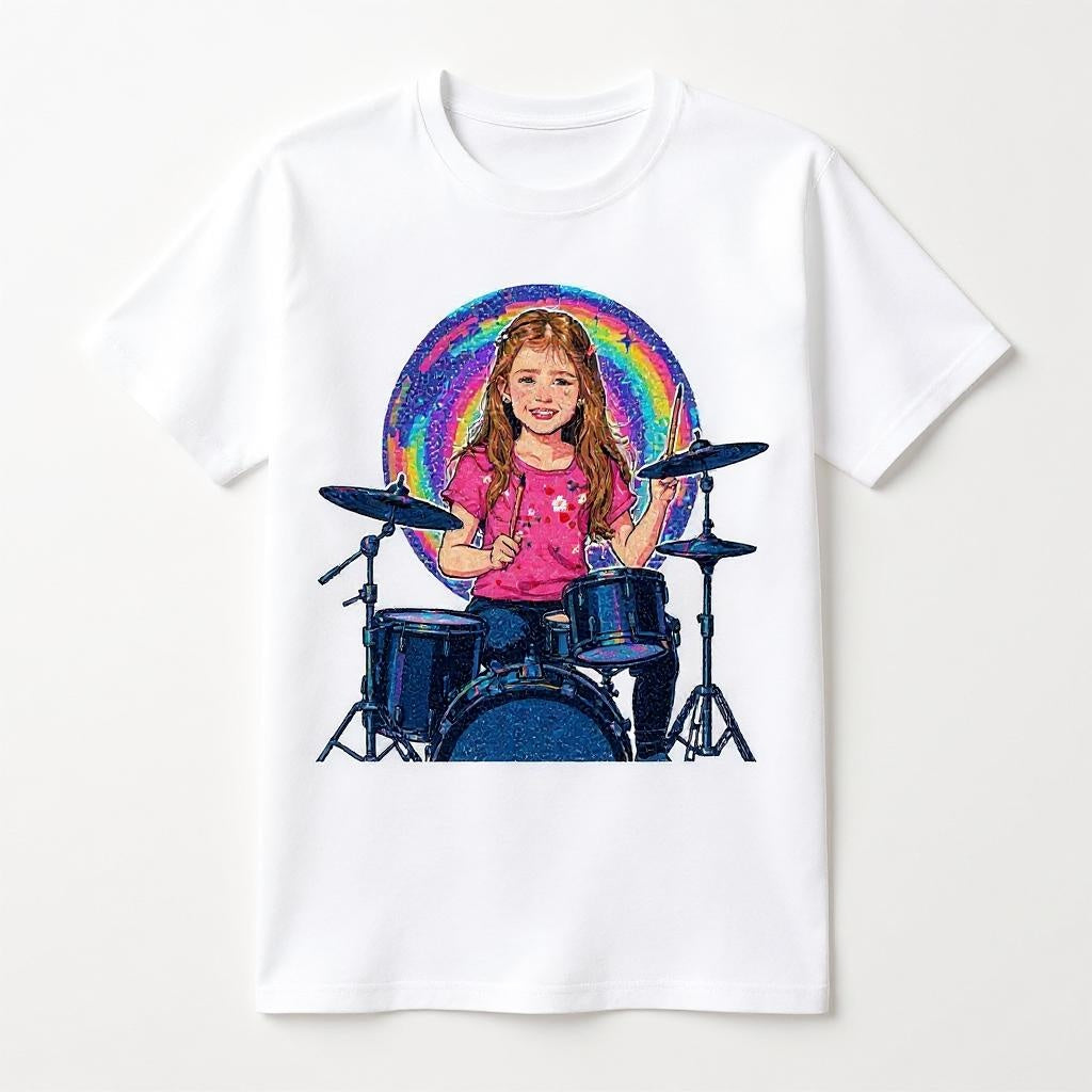 The Drummer - Custom Photo T-shirt