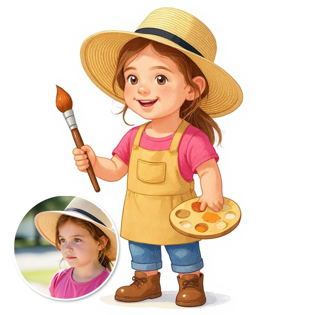 My Little Artist - Custom Photo Sticker of Pet or Person