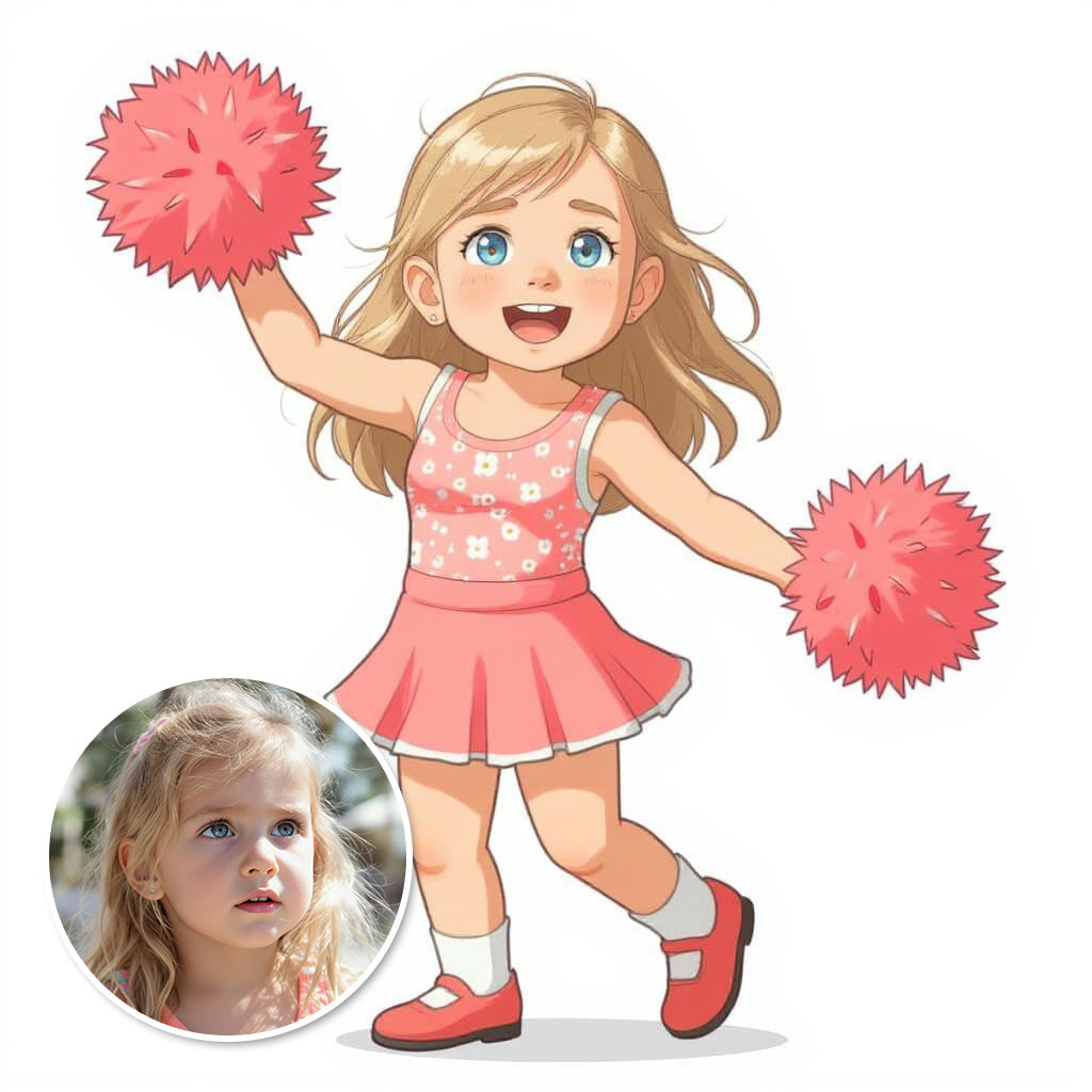 The Head Cheerleader - Custom Photo Sticker