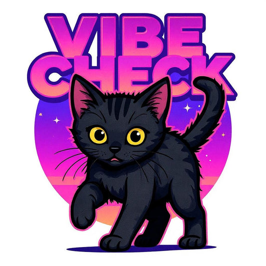 The Vibe Checker - Custom "Vibe Check" Pet or Person Photo Sticker