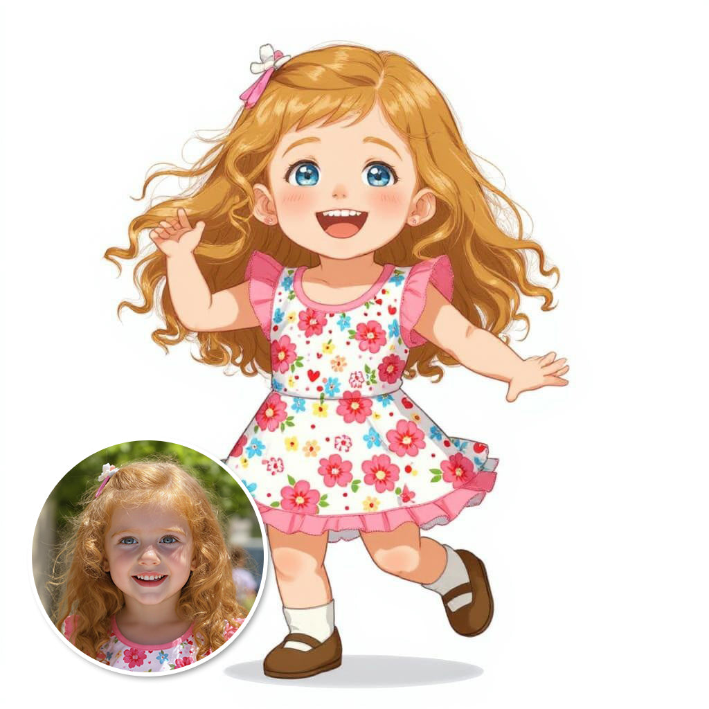 The Little Dancer - Custom Pet or Person Photo Sticker