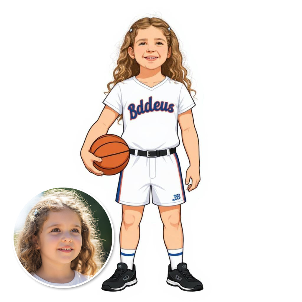 The Baller - Custom Pet or Person Basketball Photo Sticker