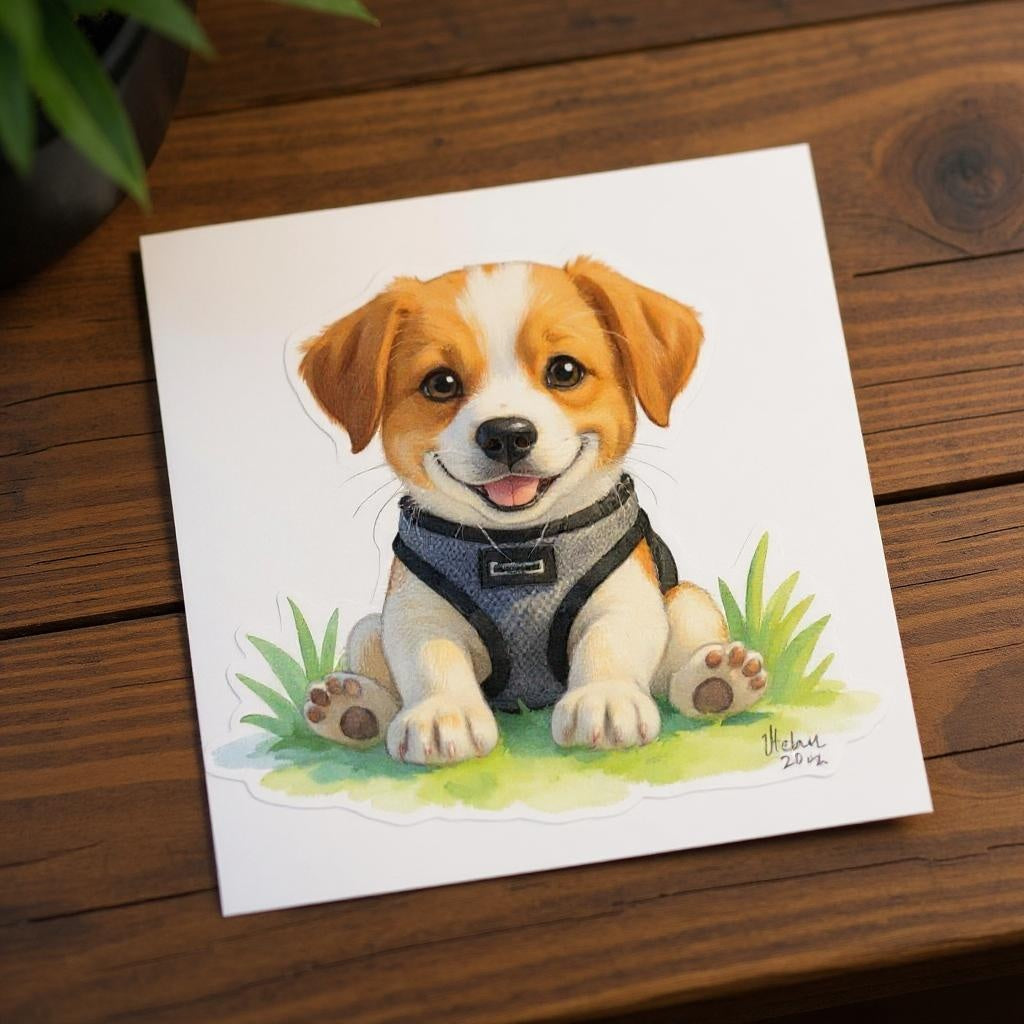The Classic Portrait - Custom Pet or Person Photo Sticker