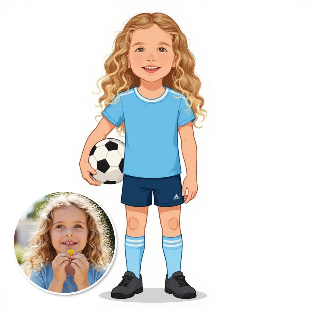 The Goal Getter - Custom Pet or Person Soccer Photo Sticker