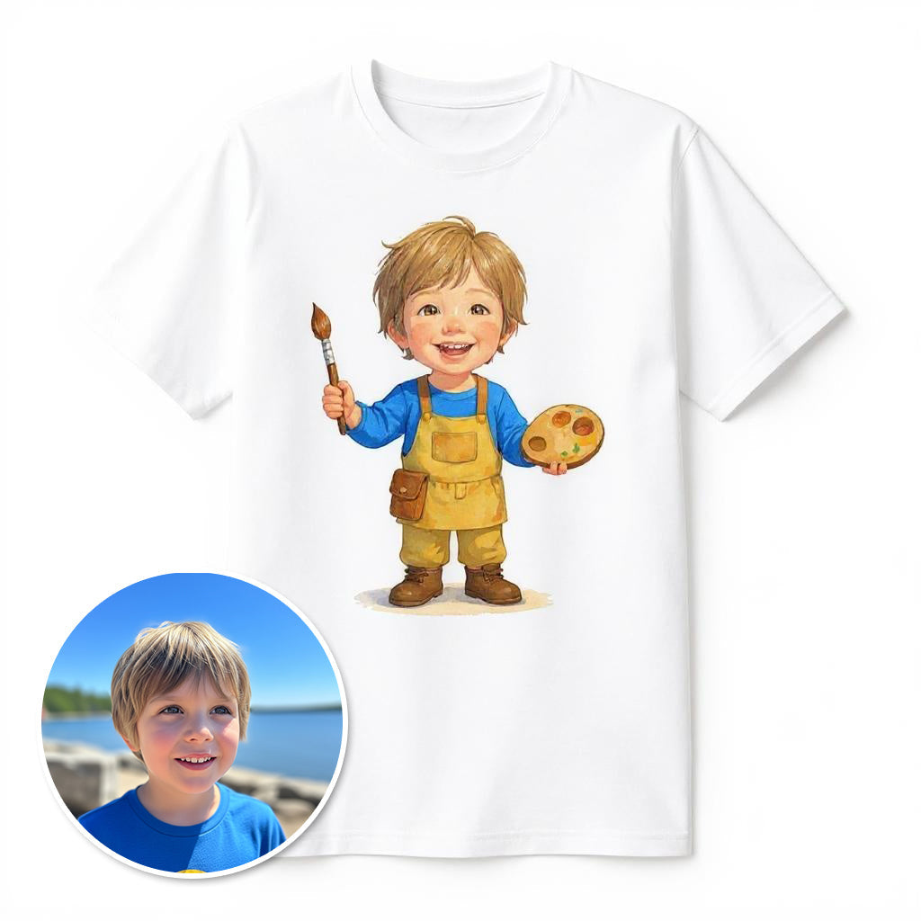 My Little Artist - Custom Photo T-shirt of Pet or Person
