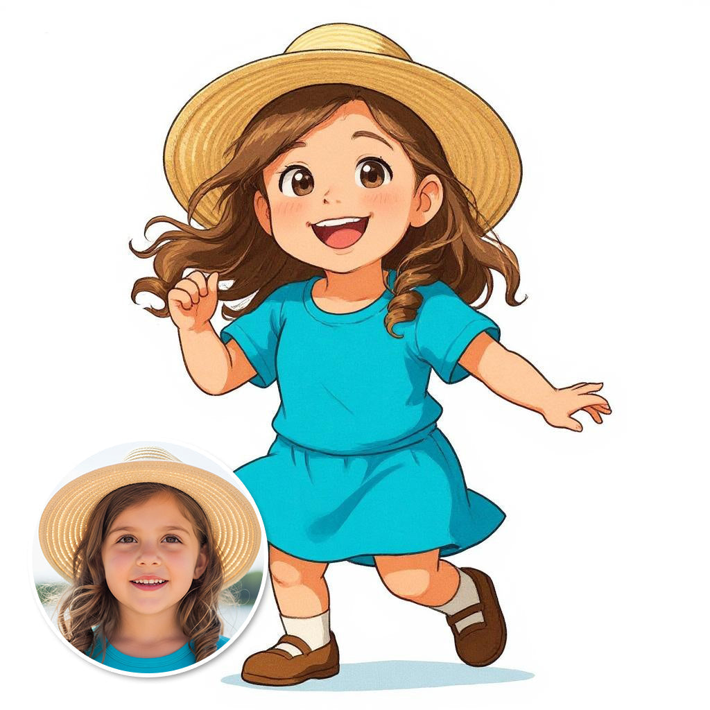 The Little Dancer - Custom Pet or Person Photo Sticker