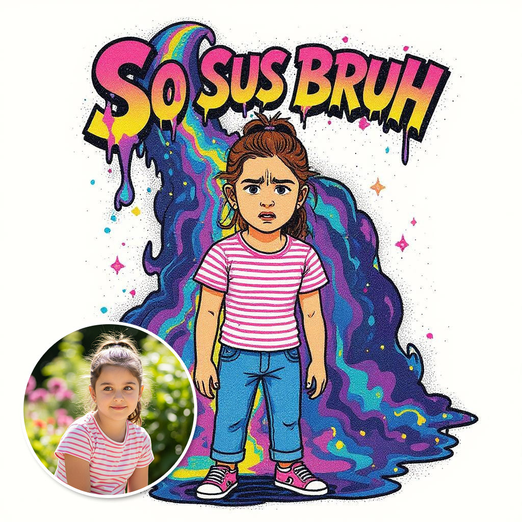 "So Sus Bruh" Custom Pet or Person Photo Sticker
