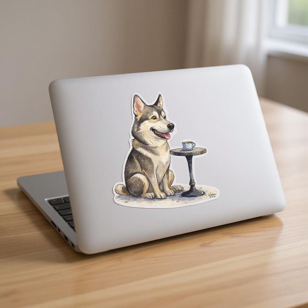Cafe Cutie - Custom Pet or Person Photo Sticker