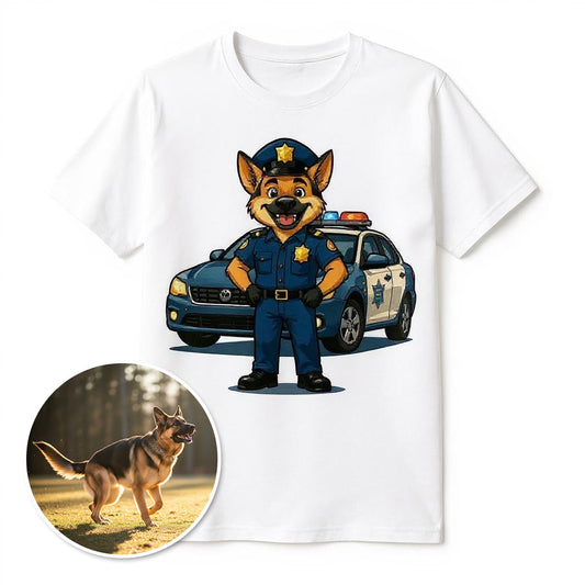 The Police Chief - Custom Pet or Person Photo T-shirt