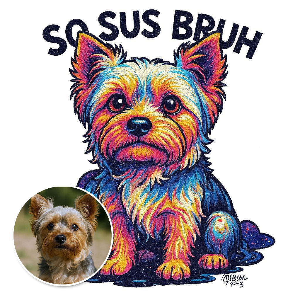 "So Sus Bruh" Custom Pet or Person Photo Sticker