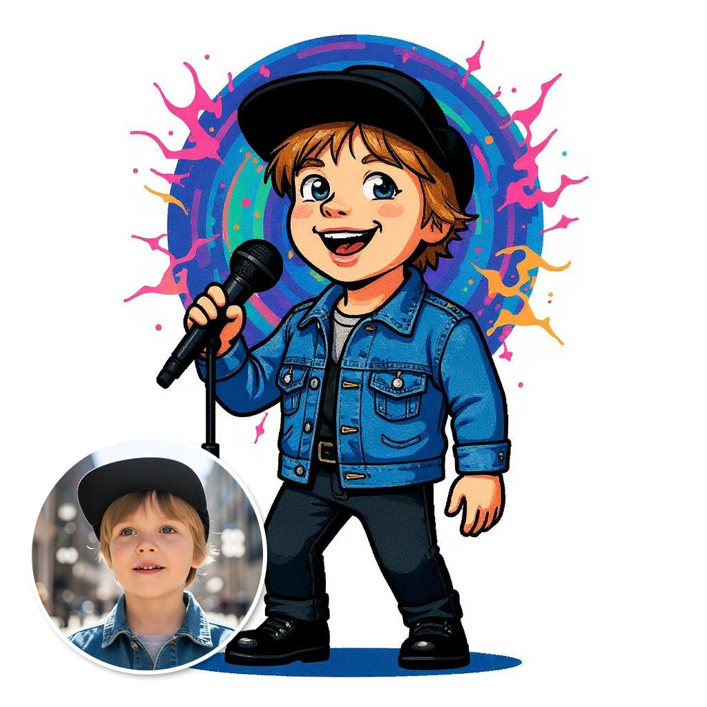 The Singer - Custom Photo Sticker