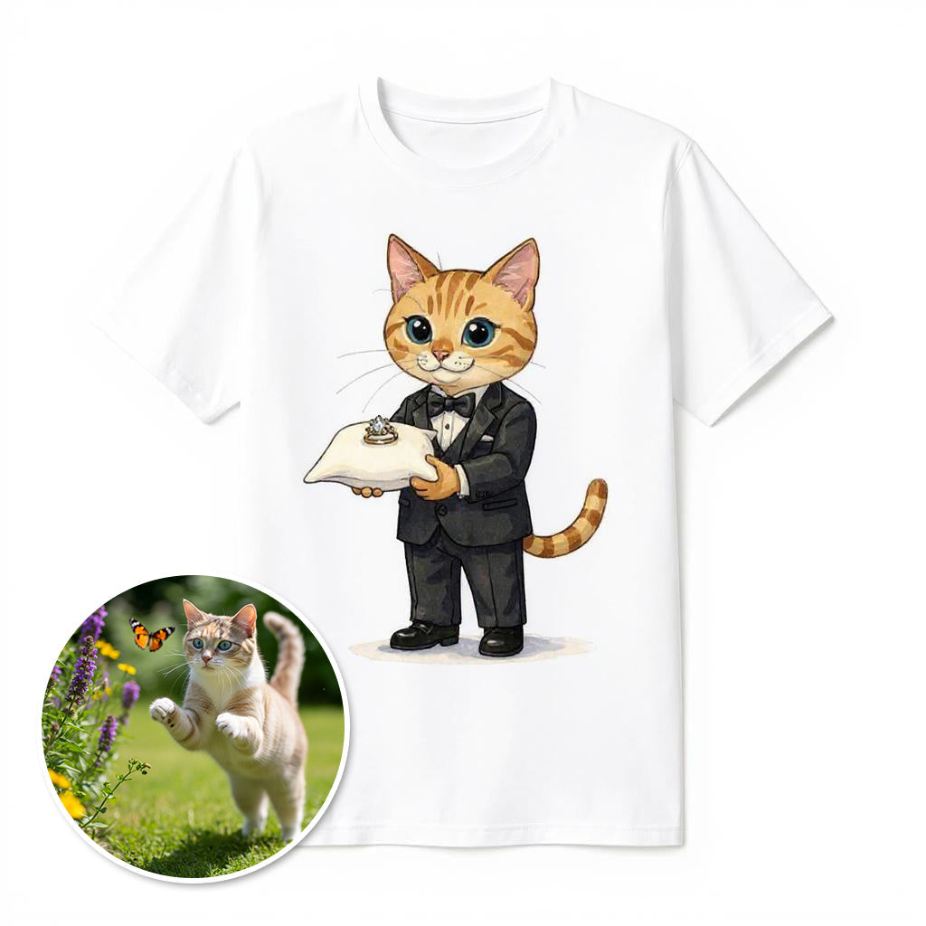 The Ring Bearer - Custom Person or Pet Photo T-shirt
