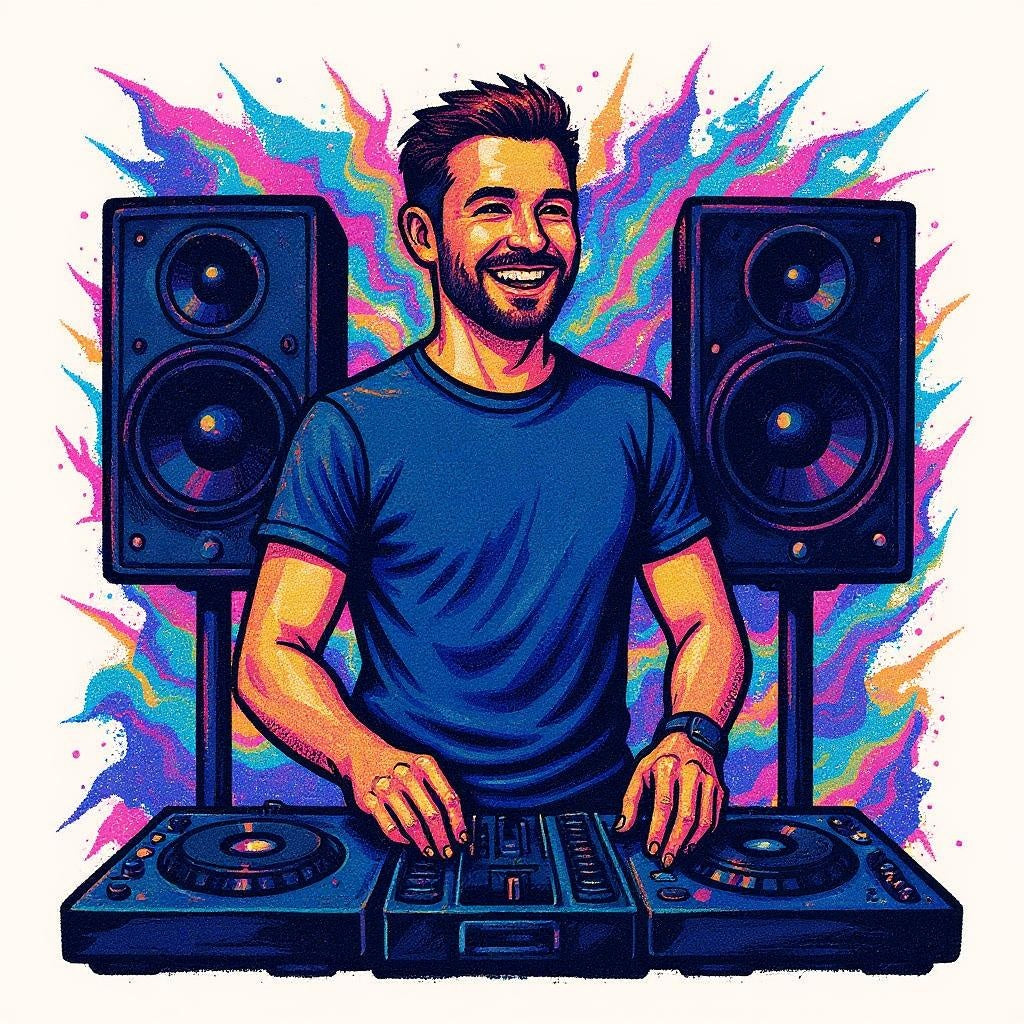 The DJ - Custom Photo Sticker