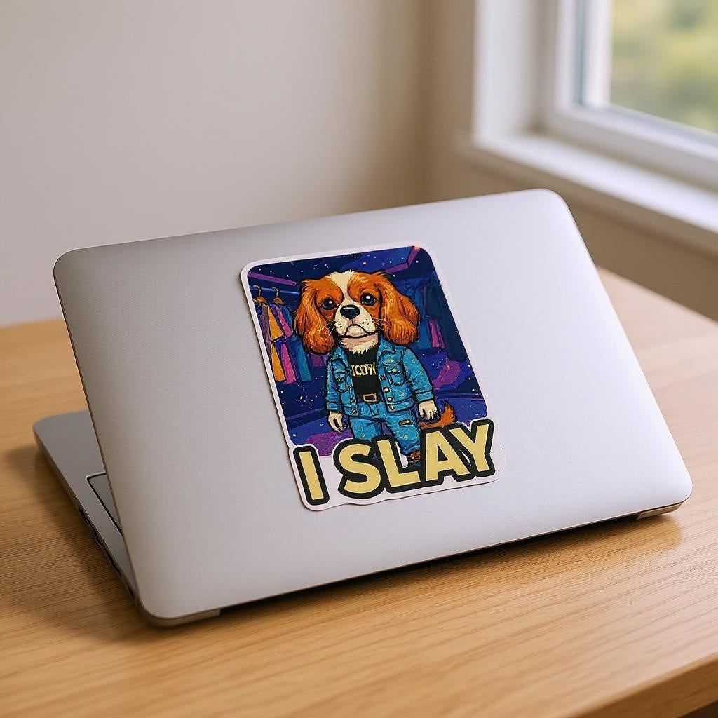 The Trendsetter - "I Slay" Custom Pet or Person Photo Sticker