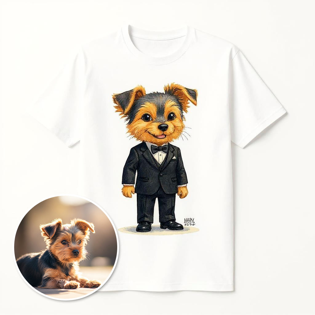 The Secret Agent - Custom Pet or Person Photo T-shirt