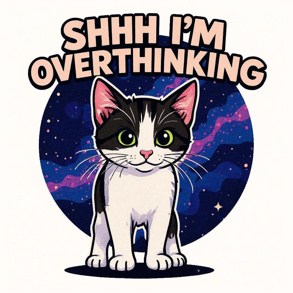 The Overthinker - Custom Pet or Person Photo Sticker