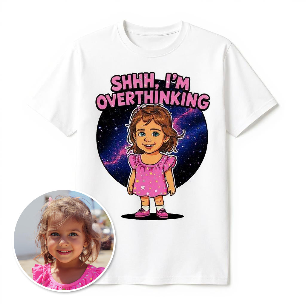The Overthinker - Custom Pet or Person Photo T-shirt