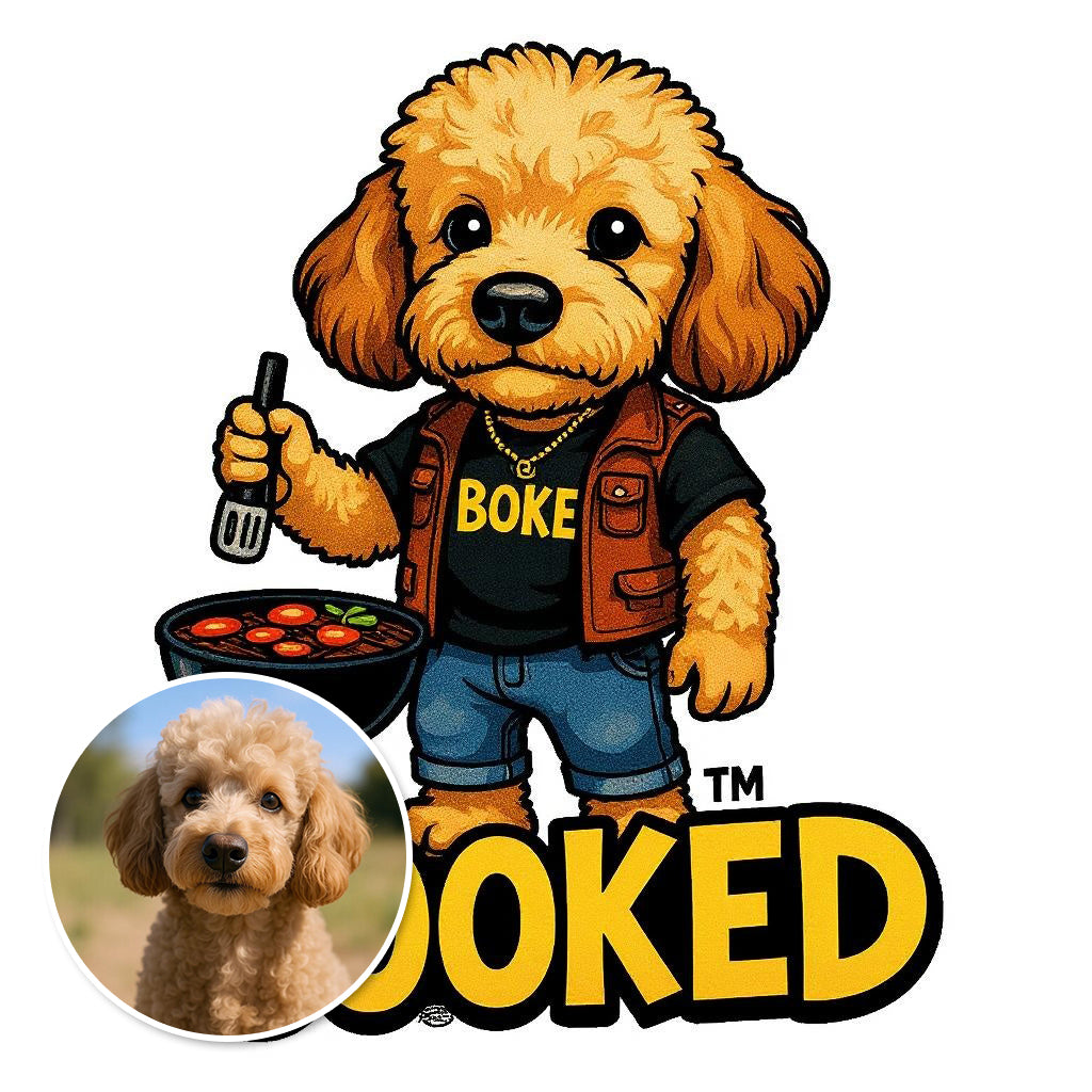 Cooked - Custom Pet or Person Photo Sticker