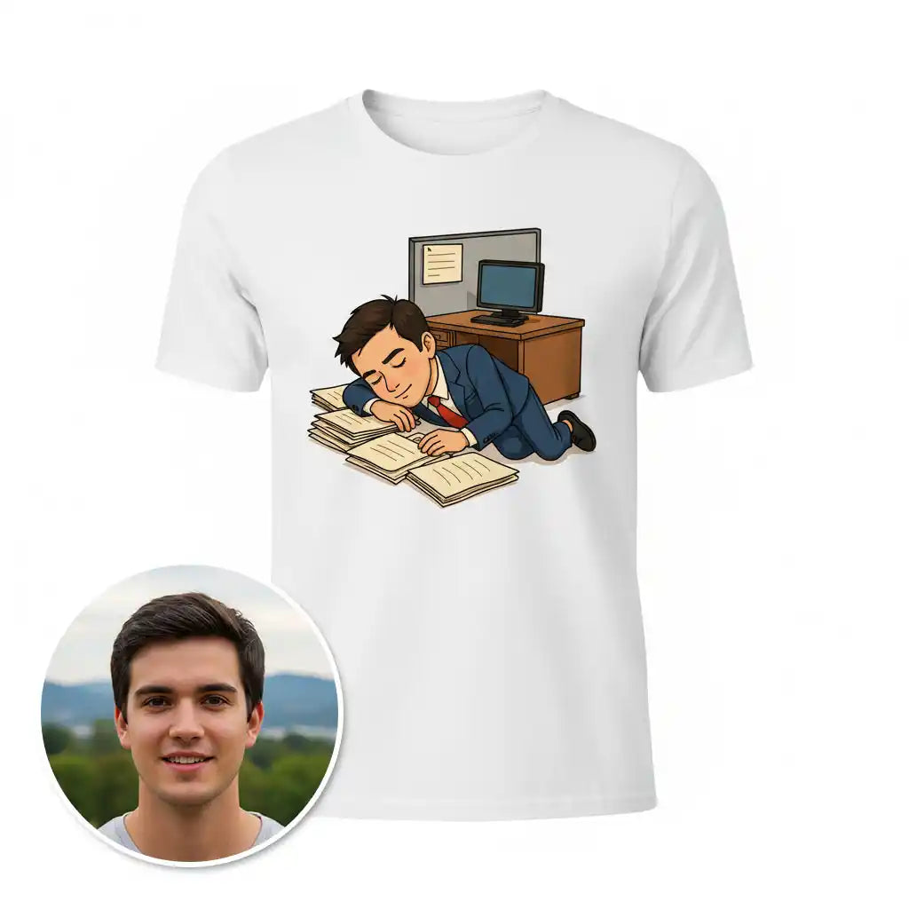 The Chief Sleep Officer - Custom Person or Pet Photo T-shirt