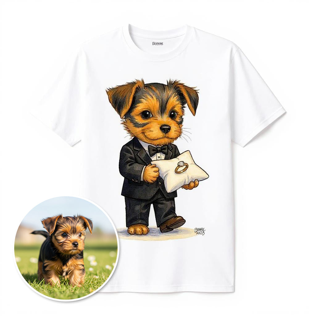 The Ring Bearer - Custom Person or Pet Photo T-shirt