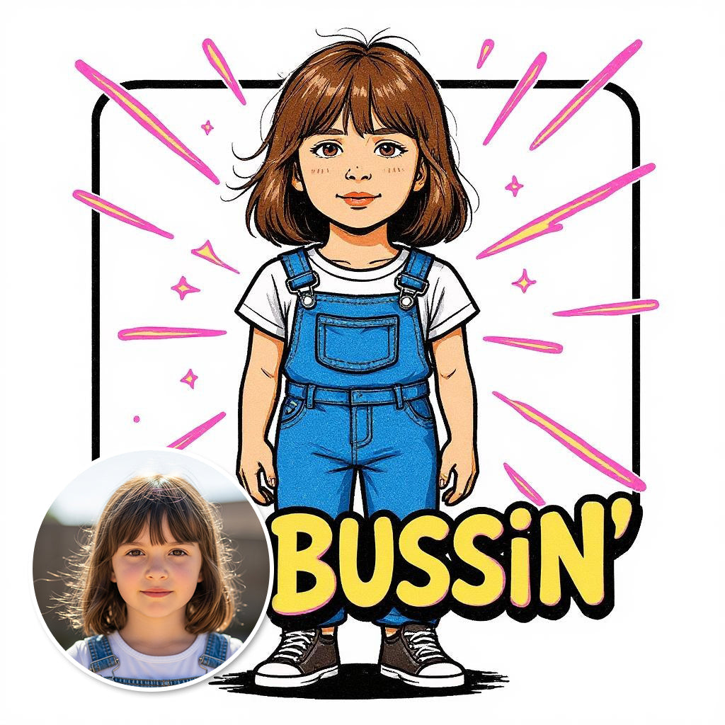 I'm Bussin'- Custom Person or Pet Photo Sticker