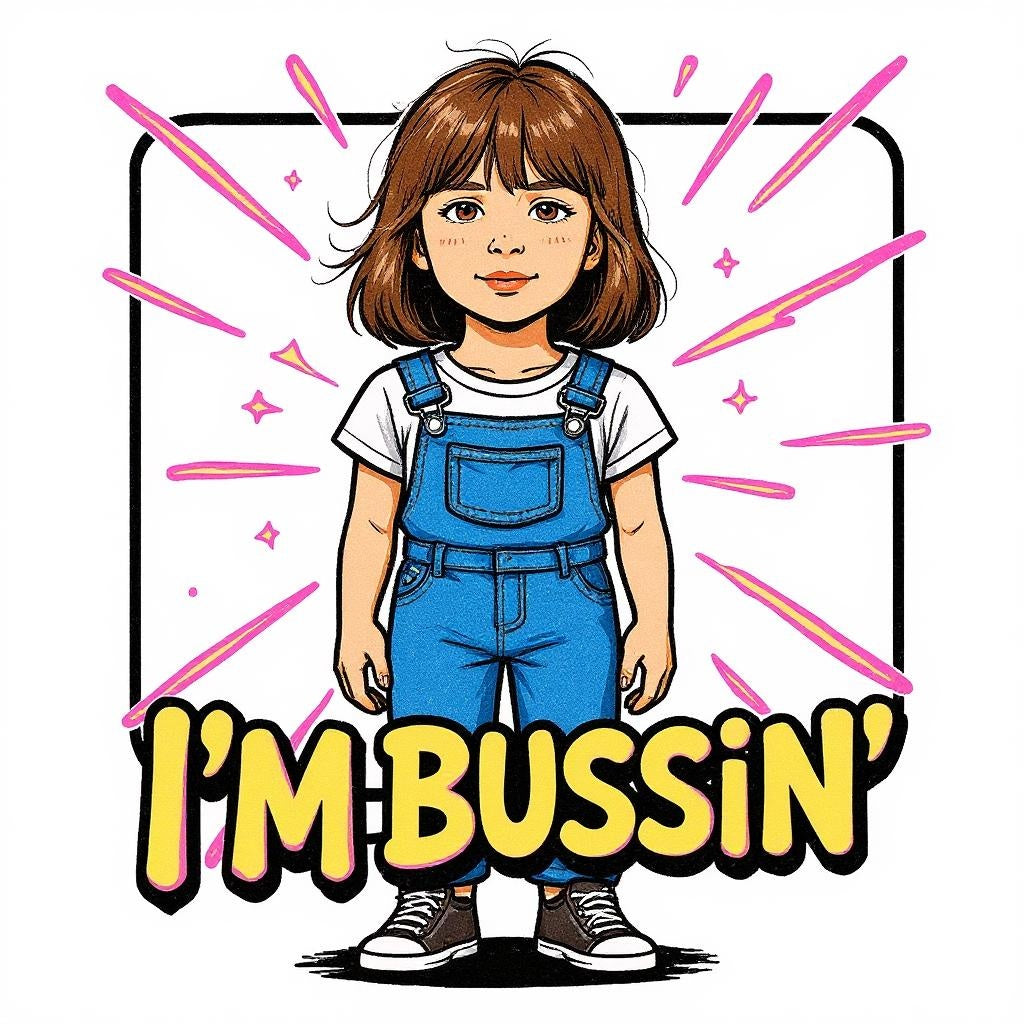 I'm Bussin'- Custom Person or Pet Photo Sticker
