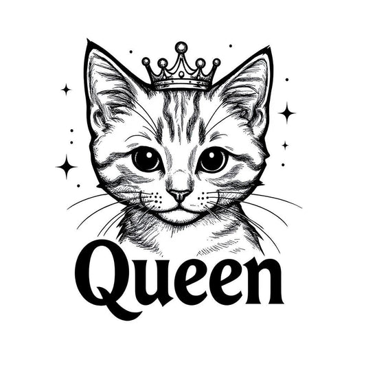 The Monochrome Queen - Custom Pet or Person Photo Sticker