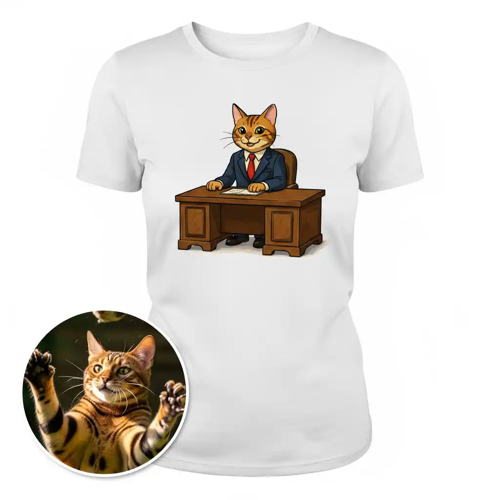 The Executive - Custom Person or Pet Photo T-shirt