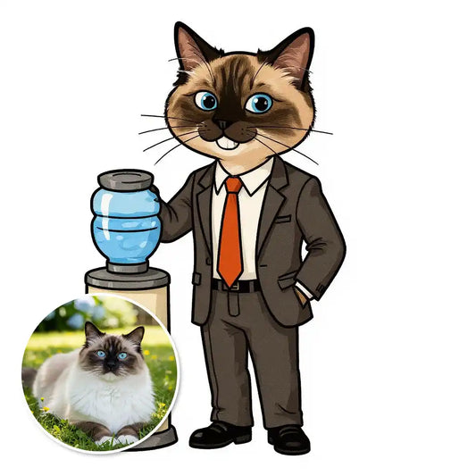 The Watercooler Gossip - Custom Person or Pet Photo Sticker