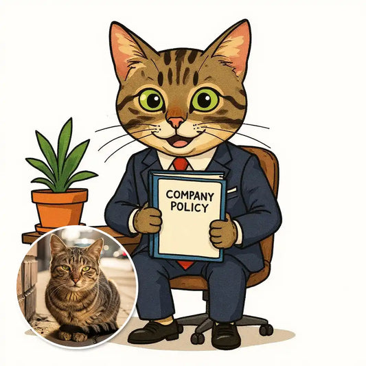 The HR Manager - Custom Person or Pet Photo Sticker