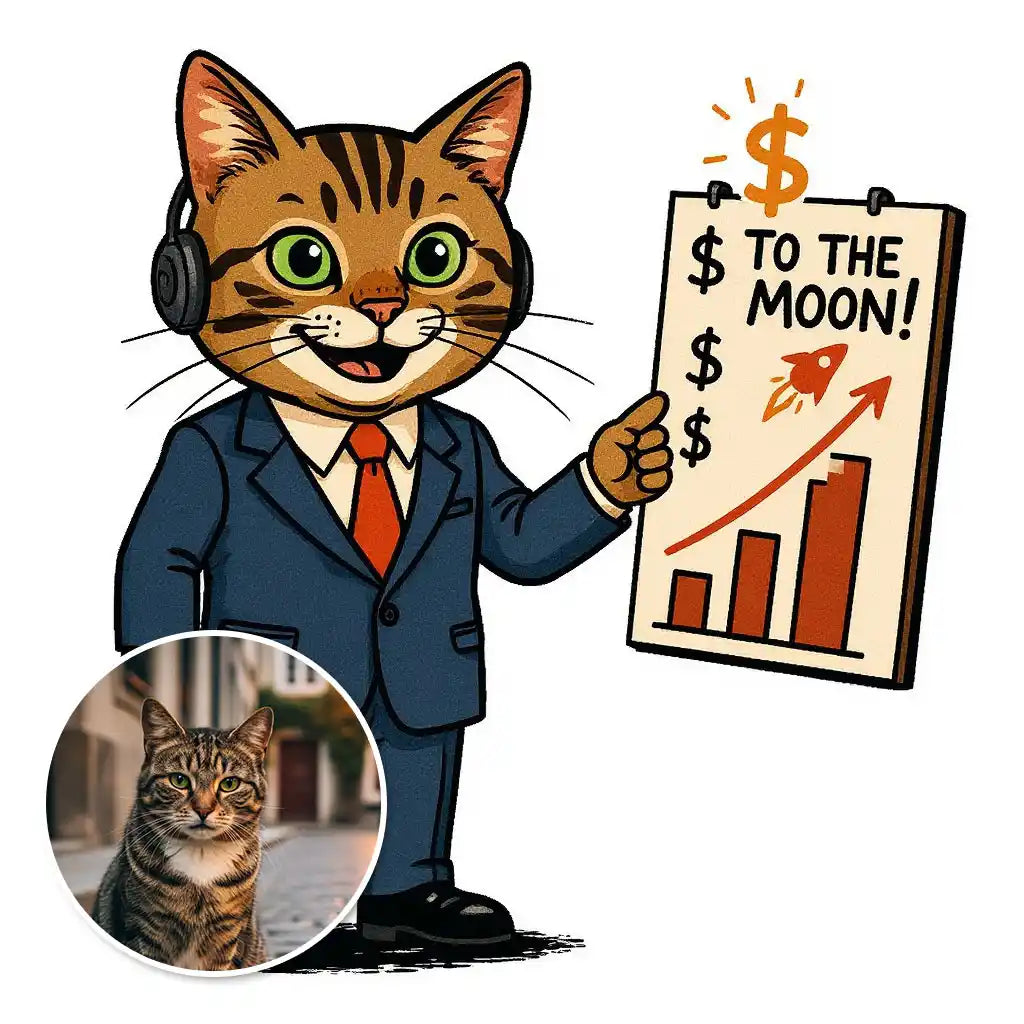 The Salesperson - Custom Person or Pet Photo Sticker