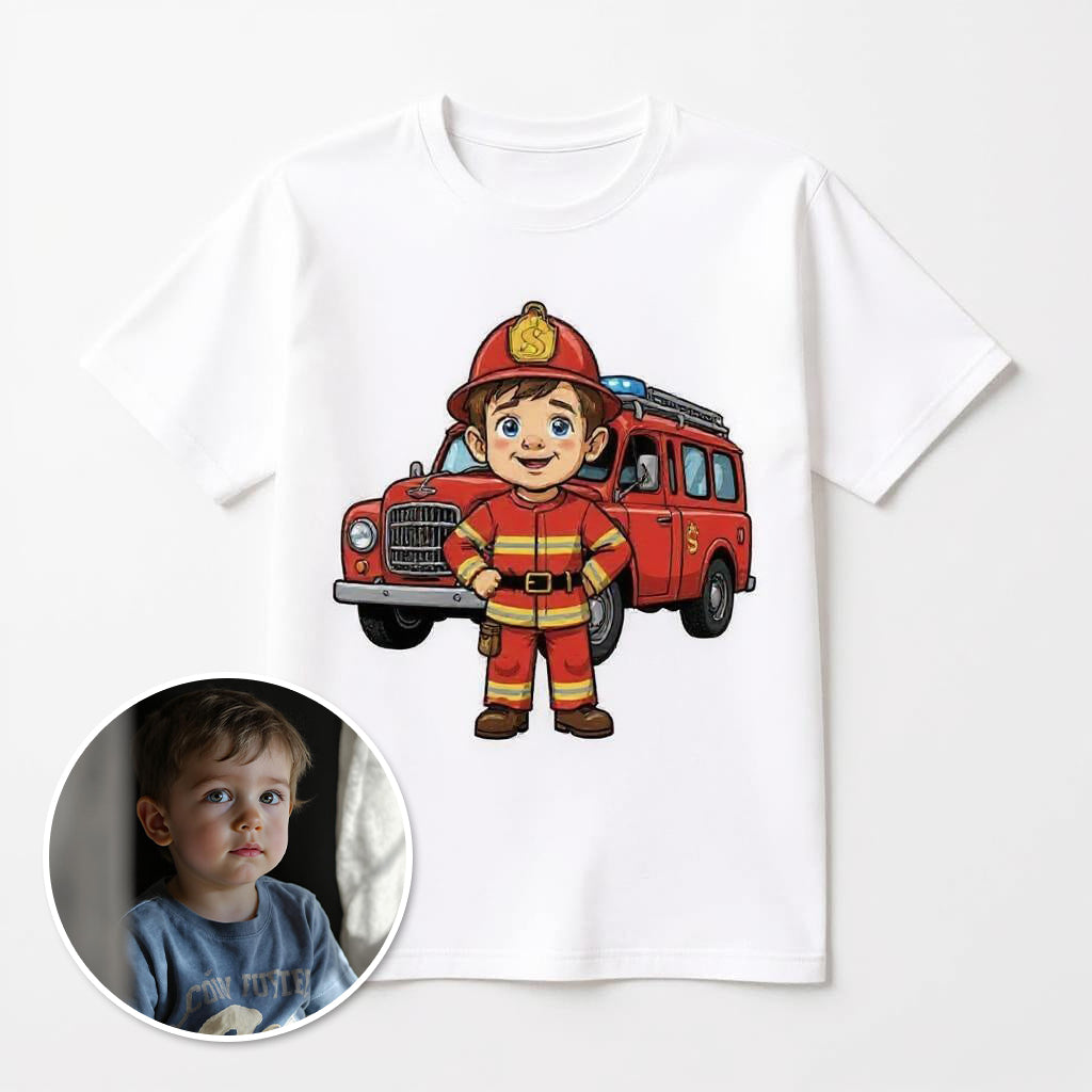 The Fire Chief - Custom Pet or Person Photo T-shirt