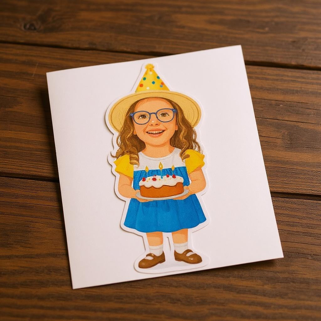 Birthday Bash Sticker - Custom Pet or Person Photo Sticker