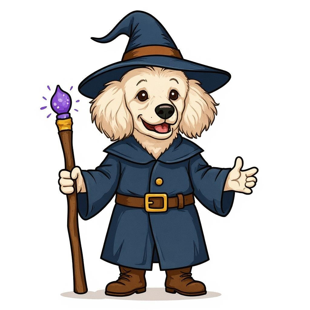 The Little Wizard - Custom Pet or Person Photo Sticker