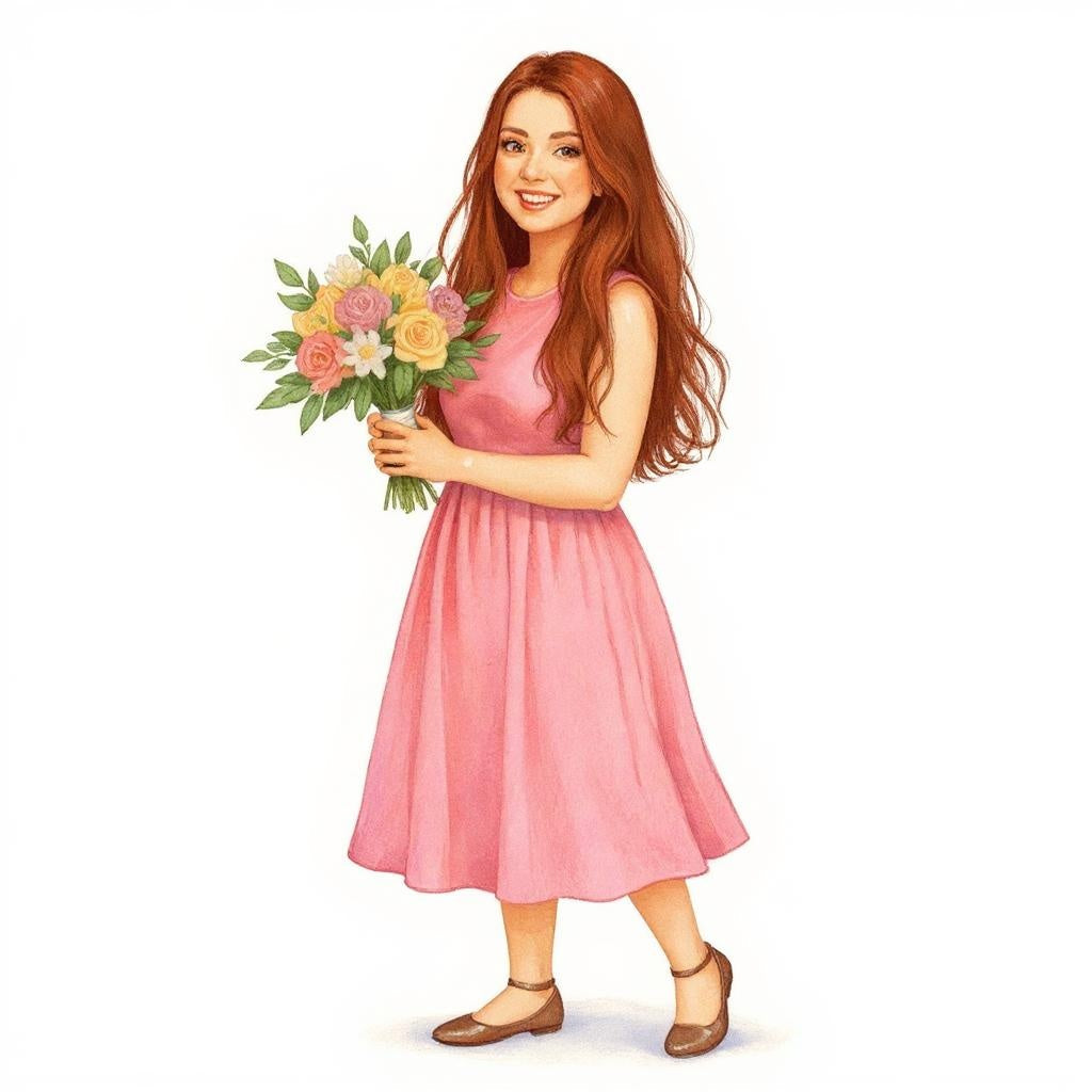The Maid of Honor - Custom Portrait Photo Sticker