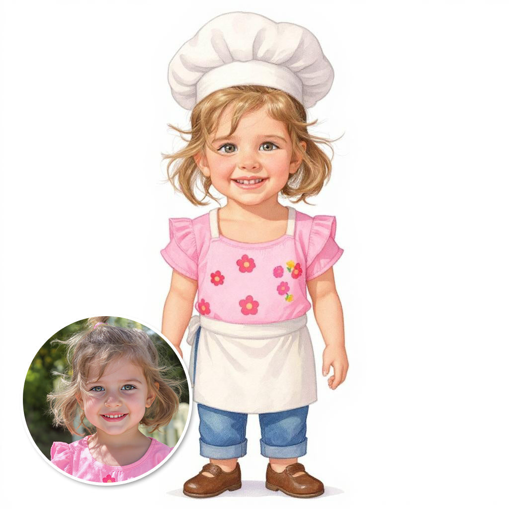 The Sous Chef - Custom Person or Pet Photo Sticker
