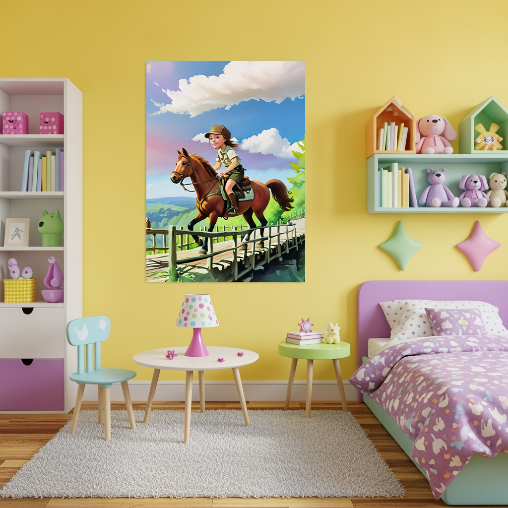 Morning Horse Ride: Personalized Poster