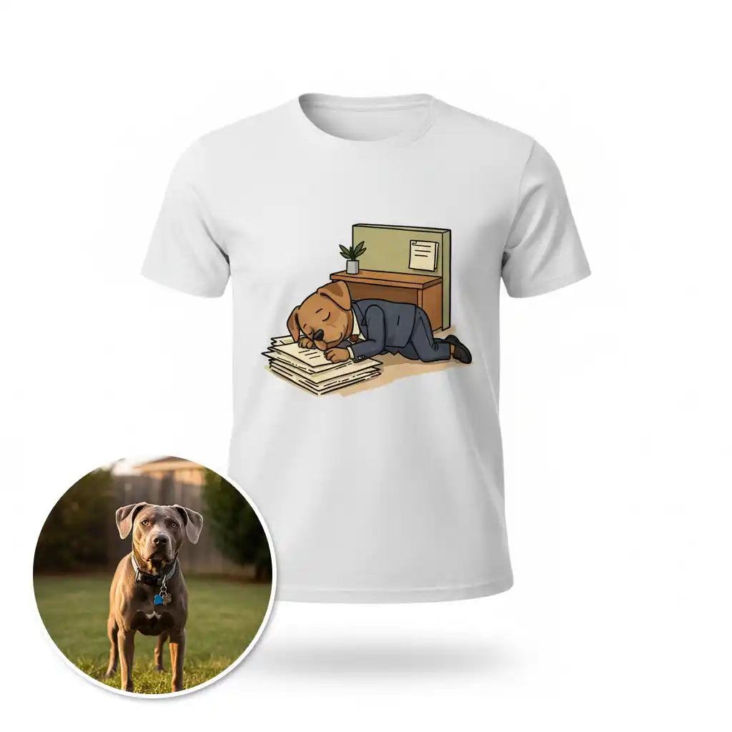 The Chief Sleep Officer - Custom Person or Pet Photo T-shirt