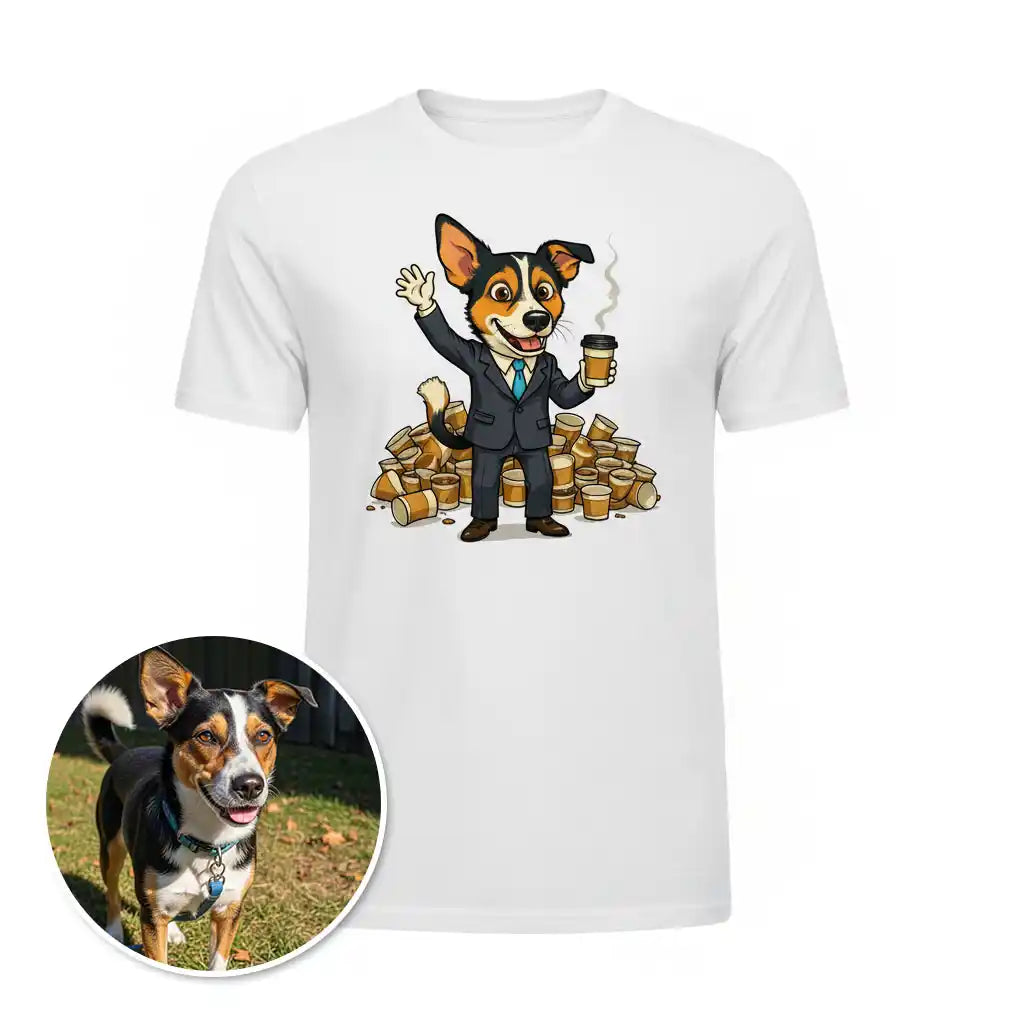 The Caffeinated Intern - Custom Person or Pet Photo T-shirt