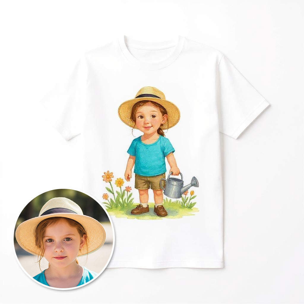 The Green Thumb Gardener- Custom Pet or Person Photo T-shirt