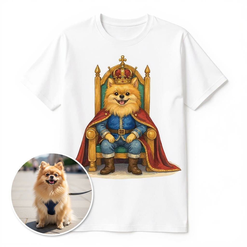 The Royal Portrait - Custom Pet or Person Photo T-shirt