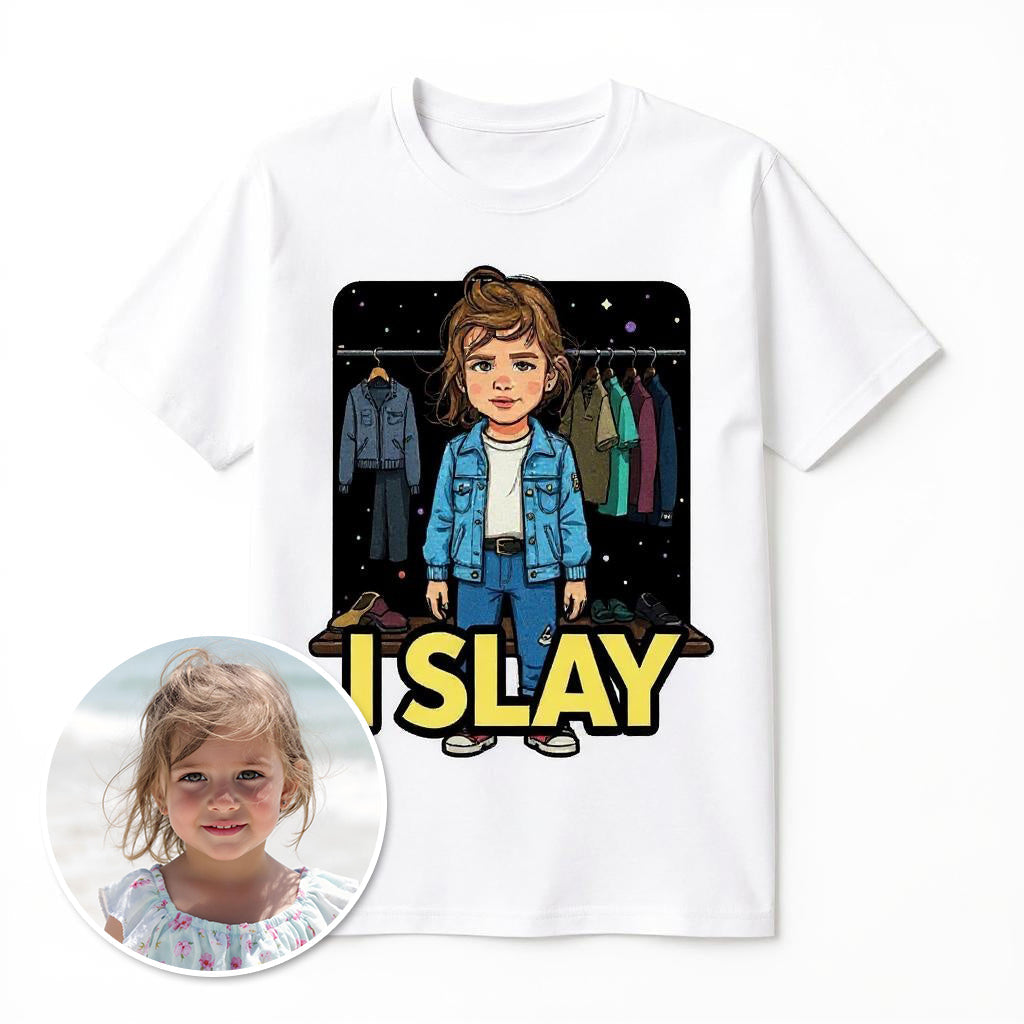 The Trendsetter - "I Slay" Custom Pet or Person Photo T-shirt