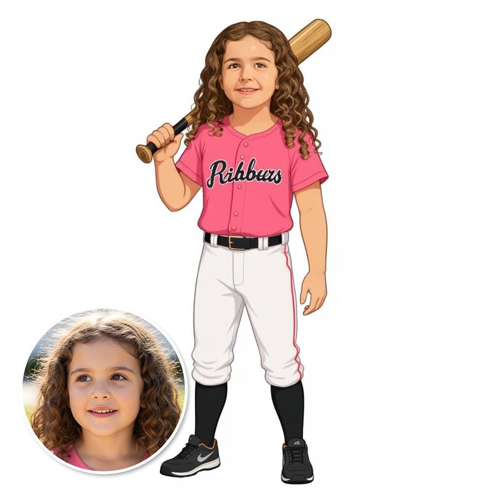 The All-Star - Custom Baseball Photo Sticker